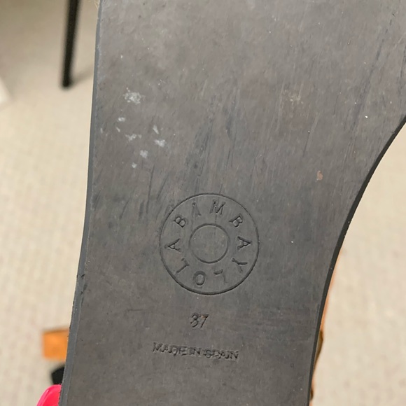 Bimba y Lola Platform Metallic Sandals - Picture 6 of 6